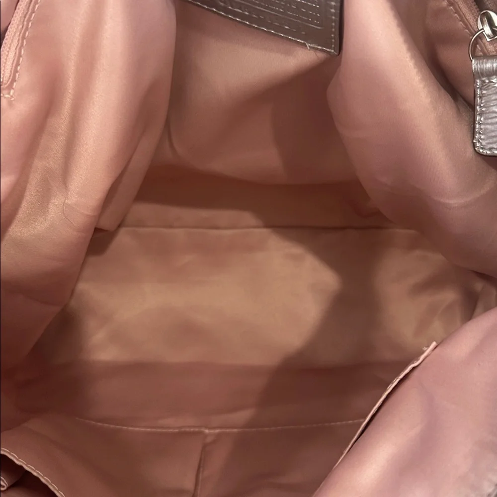 Coach Poppy Ikat Print Tote with Silver Trim - Picture 10 of 12